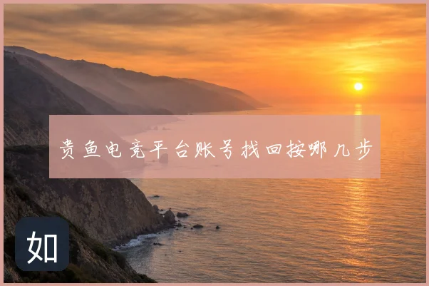 贵鱼电竞平台账号找回按哪几步